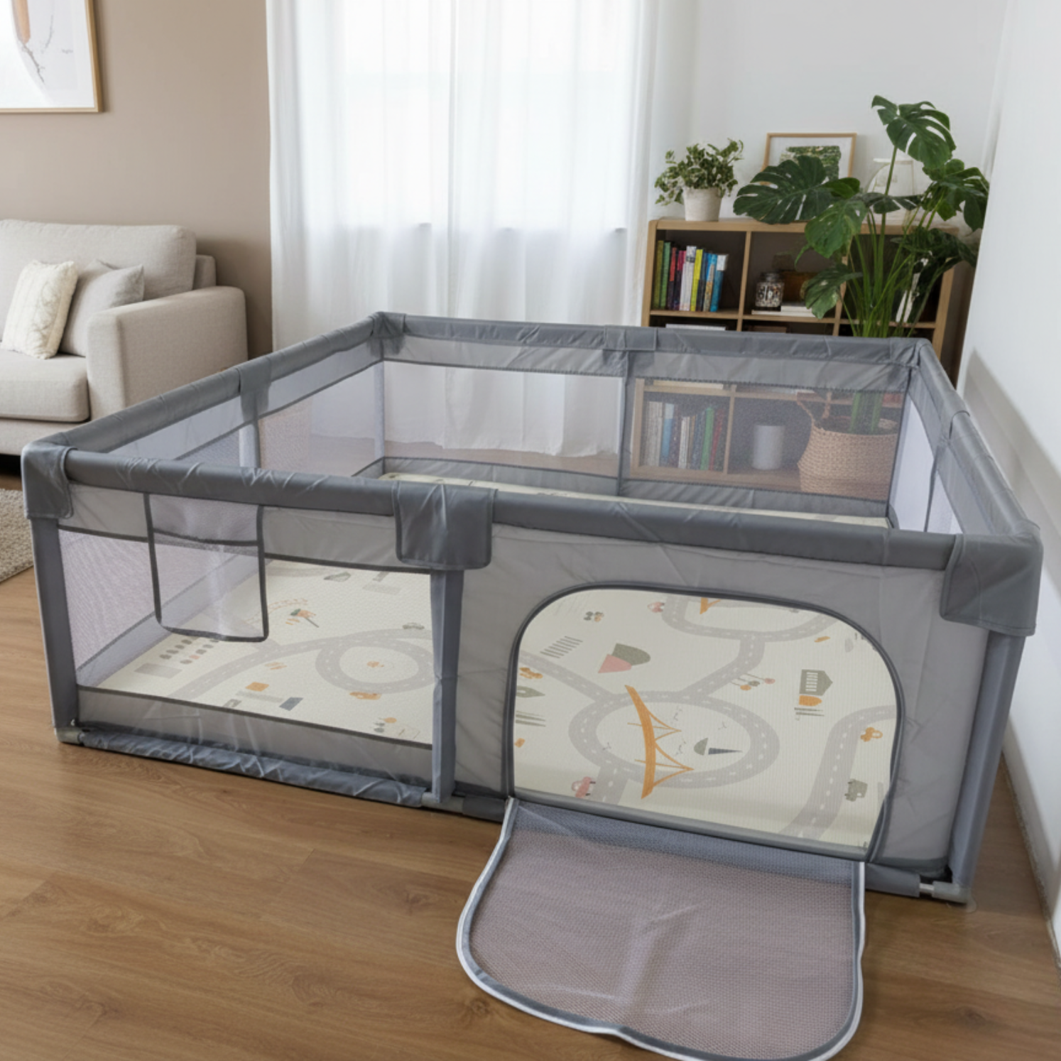 Aira SafeSpace Baby Playpen - Safe Play Area for Babies & Toddlers